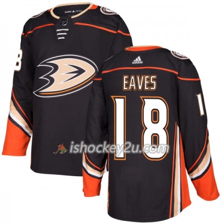 Mænd NHL Anaheim Ducks Trøje Patrick Eaves 18 Adidas 2017-2018 Sort Authentic